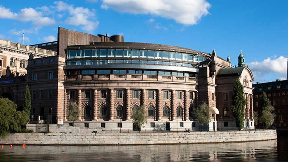 The Swedish Parliament in Stockholm